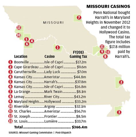 Mo Casinos Mapa