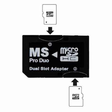 Ms Dual Slot De Adaptador De Psp