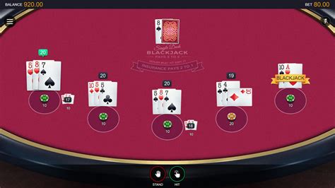 Multihand Vegas Single Deck Blackjack Sportingbet