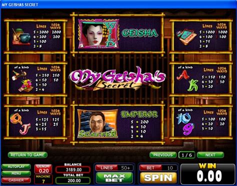 My Geisha S Secret 888 Casino