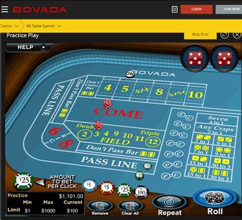 O Bovada Casino Craps Revisao