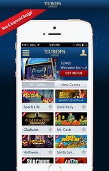 O Europa Casino Mobile App