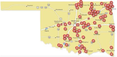 Oklahoma Casino Mapa