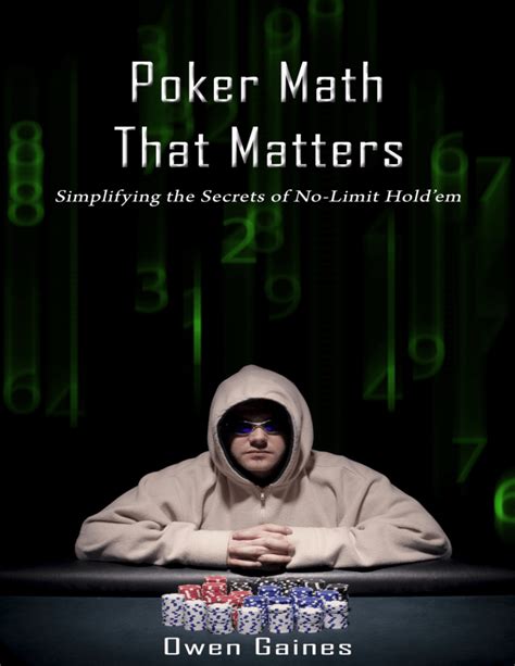 Owen Gaines Poker Matematica Que Questoes De Revisao