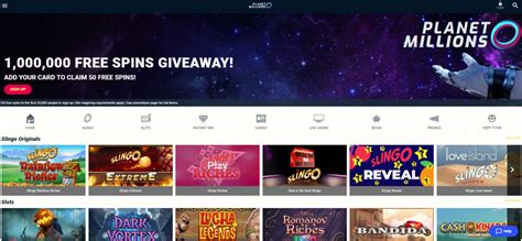 Planet Millions Casino Mobile