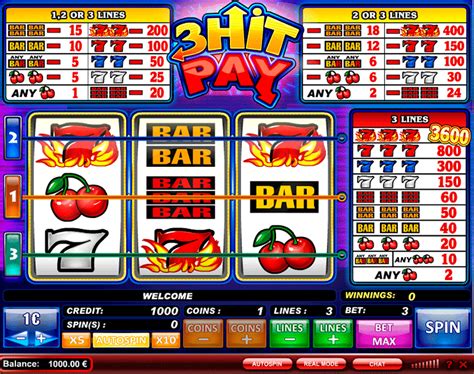 Play 3 Hit Pay Slot