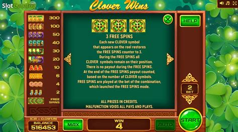 Play Clover Wins Pull Tabs Slot