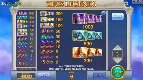 Play Zeus Legends 3x3 Slot