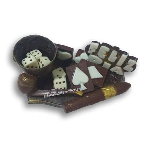 Poker De Chocolate Folhas De Transferencia