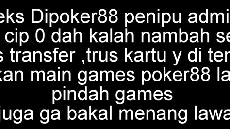 Poker88 Penipu