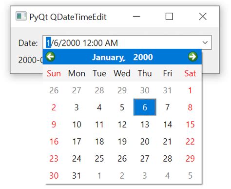 Qdateedit Slots