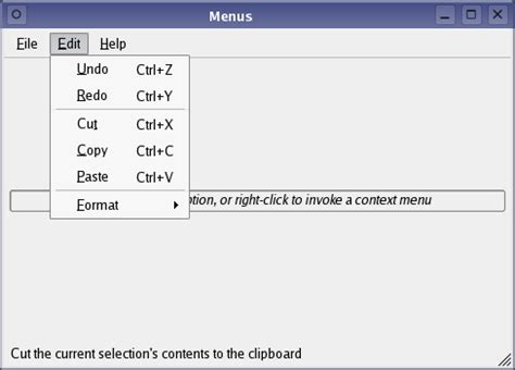 Qt Menu Sinal De Fenda