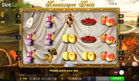 Renaissance Fruits Slot Gratis