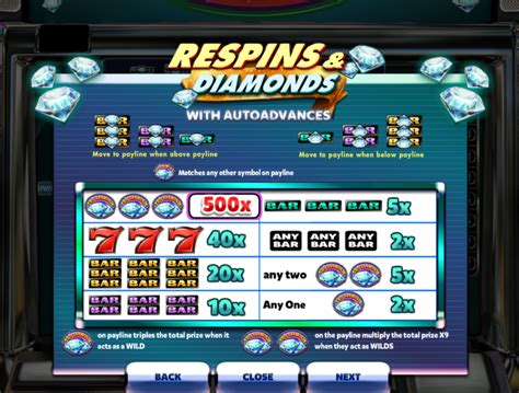 Respins Diamonds 888 Casino