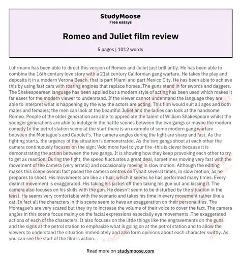 Romeo And Juliet Review 2024