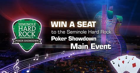 Seminole Hard Rock Poker Showdown Agenda