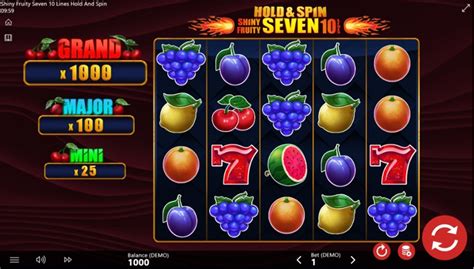 Shiny Fruity Seven 10 Lines Hold And Spin 888 Casino