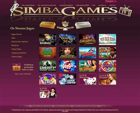 Simba Games Casino Mobile