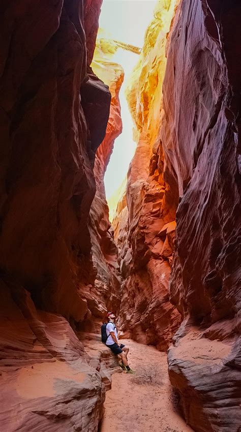 Slot Canyon Perto De Moab Utah