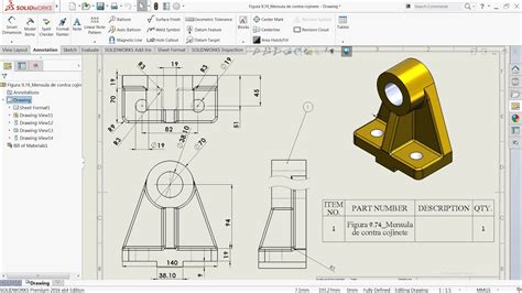 Slot De Dimensionamento Do Solidworks