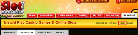 Slot Madness Casino Login