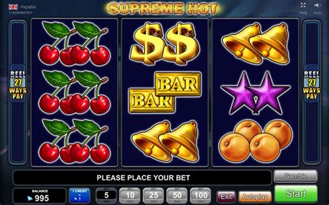 Supreme Hot Slot Gratis