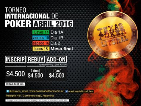 Torneo De Poker De Casino Del Litoral Corrientes
