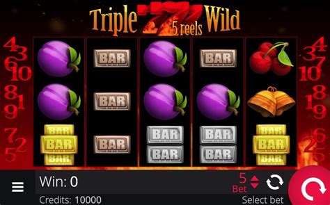 Triple Wild Seven 5 Reels Betsson