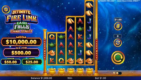 Ultimate Fire Link Cash Falls China Street Slot Gratis