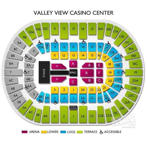 Valley View Casino Center Local Mapa